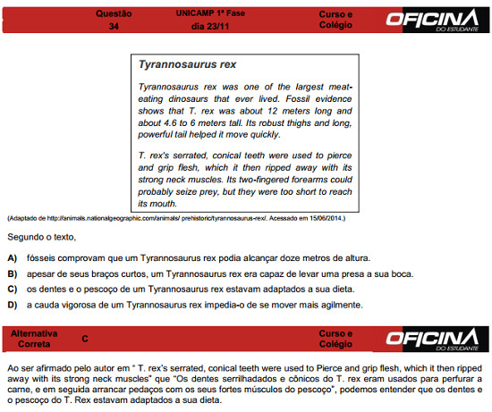 Questão 34 Unicamp 2015